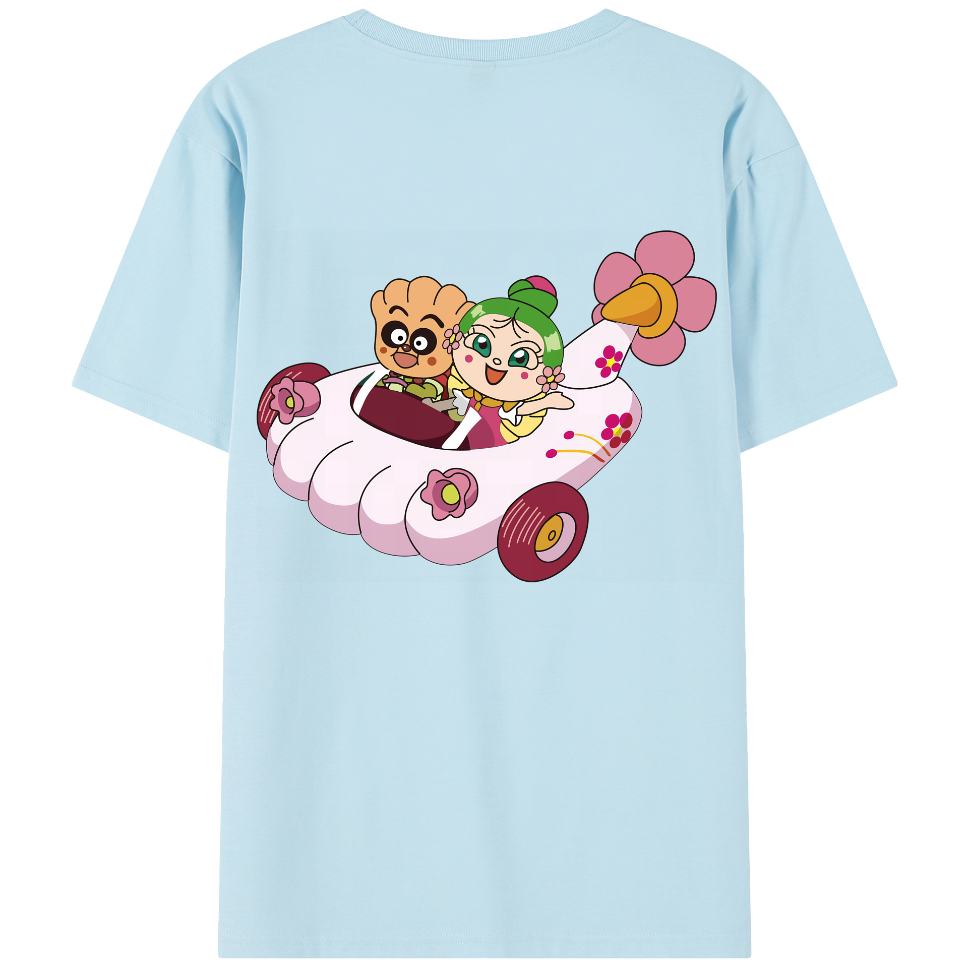 （画像用） アンパンマン Anpanman 綿100％半袖Tシャツ（背面プリント）